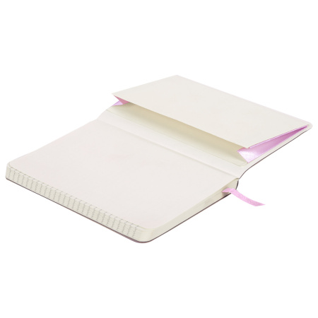 Блокнот МАЛЫЙ ФОРМАТ (100x150 мм) А6, BRAUBERG "Metropolis Ultra", под кожу, 80 л., клетка, розовый, 113322 - Бизнес-блокноты и бизнес-тетради