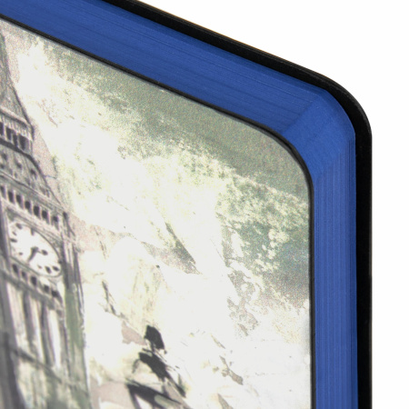 Ежедневник недатированный А5 (138х213 мм), BRAUBERG VISTA, под кожу, гибкий, 136 л., "London", 111993 - Ежедневники с покрытием "под кожу и ткань"