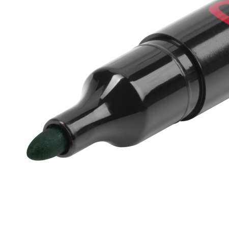 Маркер перманентный ОФИСМАГ, ЗЕЛЕНЫЙ, круглый наконечник, 3 мм, с клипом, 151200 - Маркеры перманентные