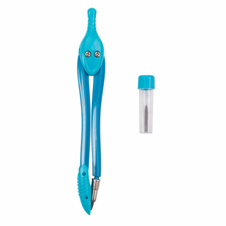 Готовальня BRAUBERG "Modern", 2 предмета: циркуль 135 мм, грифель, пенал с подвесом, 210662 - Циркули и готовальни