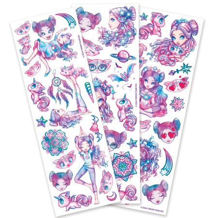 Серия Space: Набор для творчества - временные татуировки (3 листа) - Татуировки