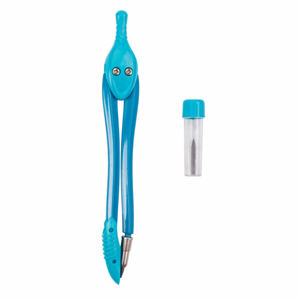 Готовальня BRAUBERG "Modern", 2 предмета: циркуль 135 мм, грифель, пенал с подвесом, 210662 - Циркули и готовальни