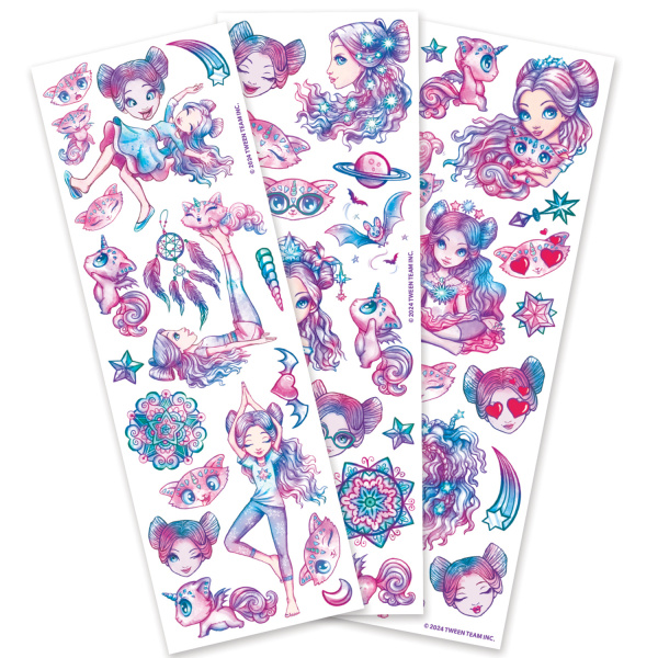 Серия Space: Набор для творчества - временные татуировки (3 листа) - Татуировки