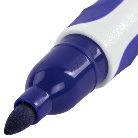 Маркер стираемый для белой доски СИНИЙ, BRAUBERG "SOFT LITE", 3 мм, резиновая вставка, 152105 - Маркеры для досок