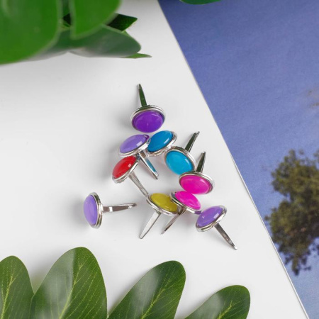 Набор брадсов "Капельки краски", в упаковке 10 шт, размер брадса 1,2*2,5см - Брадсы, анкеры