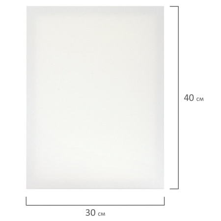 Холсты на подрамнике BRAUBERG ART DEBUT, НАБОР 3шт, 280г/м, грунт, 100% хлопок, мелкое зерно, 191649 - Холсты