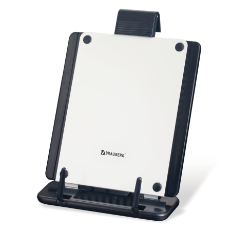 Подставка для книг, учебников, журналов BRAUBERG большая, регулируемый угол наклона, раздвижная, 230910 - Подставки для книг