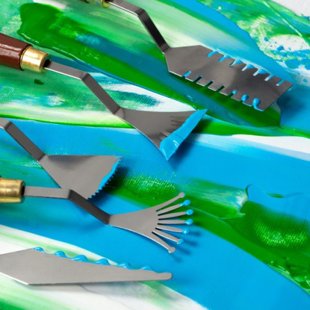 Набор фигурных мастихинов "Сонет" металл, 5 шт - Мастихины