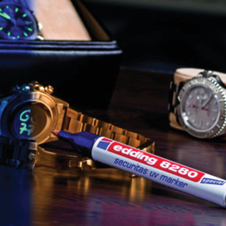 Маркер ультрафиолетовый EDDING 8280, круглый наконечник 1,5-3 мм, E-8280 - Маркеры ультрафиолетовые