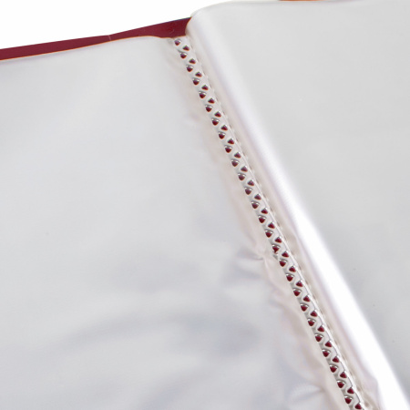 Папка 60 вкладышей BRAUBERG "Office", красная, 0,6 мм, 271329 - Папки с вкладышами (файлами)