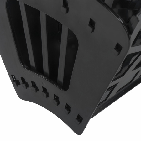 Лоток для бумаг веерный STAFF 7-ми секционный, 6 отделений, сетчатый, черный, 237023 - Лотки и подставки секционные