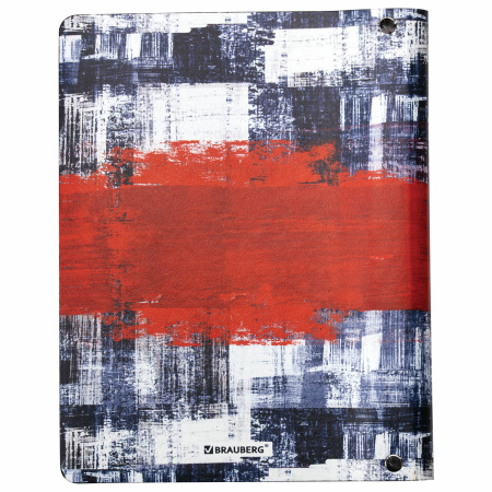 Тетрадь на кольцах А5 (180х220 мм), 80 листов, под кожу, клетка, BRAUBERG VISTA, Canvas, 112135 - Тетради на кольцах и сменные блоки к ним