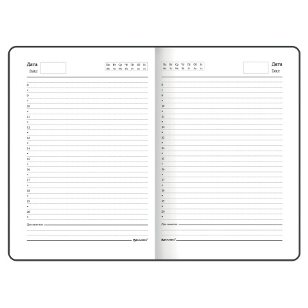 Ежедневник недатированный с резинкой А5 (145х203 мм), BRAUBERG, твердый, 128 л., "Beautiful Flowers", 114558 - Ежедневники с твердой обложкой