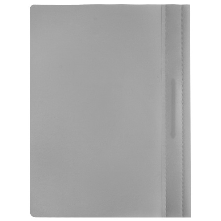 Скоросшиватель пластиковый STAFF, А4, 100/120 мкм, серый, 229238 - Папки-скоросшиватели мягкие