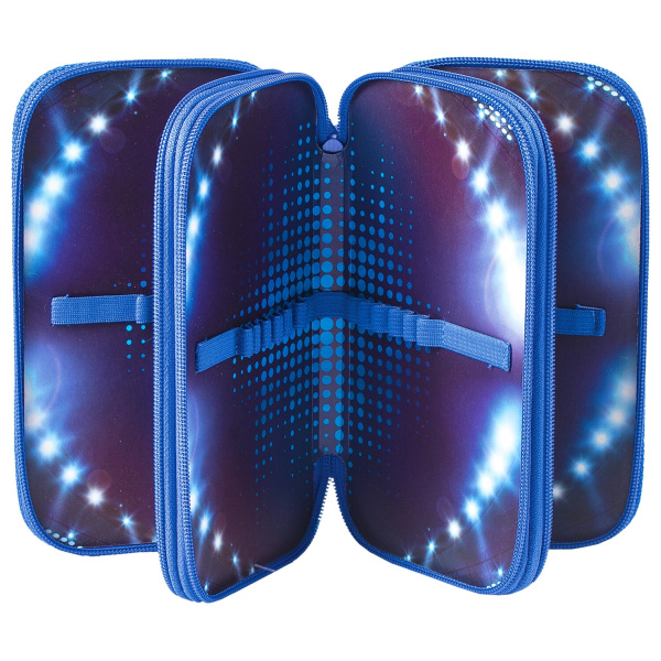 Пенал ПИФАГОР, 3 отделения, ламинированный картон, 19х11 см, "Stadium", 228110 - Пеналы каркасные