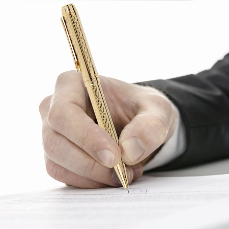 Ручка подарочная шариковая GALANT "Graven Gold", корпус золотистый с гравировкой, золотистые детали, пишущий узел 0,7 мм, синяя, 140466 - Ручки шариковые подарочные