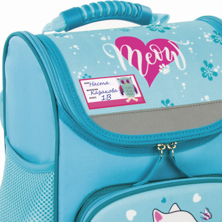 Наклейки для маркировки школьных принадлежностей "Совы", 12 штук, 14х21 см, ЮНЛАНДИЯ, 662710 - Наклейки