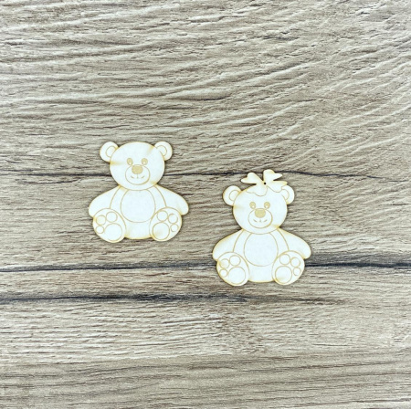 Чипборд "Мишки" толщина 1,55 мм