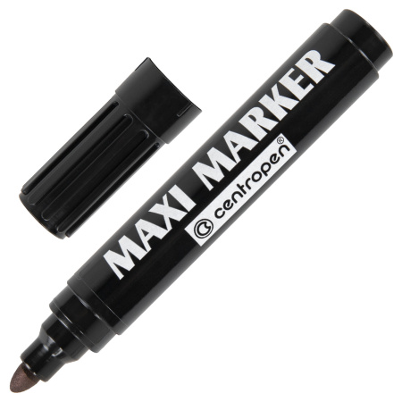 Маркер перманентный универсальный ЧЕРНЫЙ CENTROPEN "Maxi Marker", 2-4 мм, 8936, 5 8936 0112 - Маркеры промышленные и прочие специальные