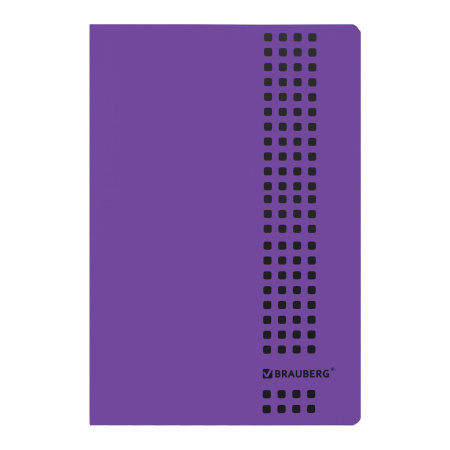 Тетрадь А4, 40 листов, BRAUBERG "Metropolis", скоба, клетка, обложка пластик, ФИОЛЕТОВЫЙ, 403402