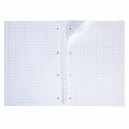 Тетрадь А4, 80 л., HATBER гребень, клетка, 3D фольга, "TIME" (2 вида в спайке), 80Т4лофлВ1гр - Тетради формата А4