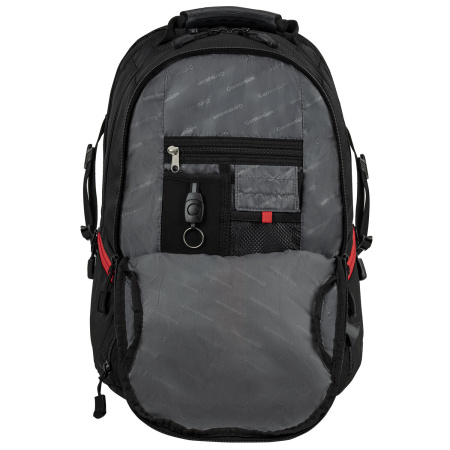 Рюкзак GERMANIUM "S-03" универсальный, с отделением для ноутбука, увеличенный объем, черный, 46х32х26 см, 226949 - Рюкзаки с отделением для ноутбука