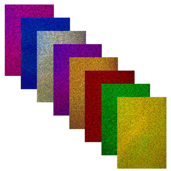 Цветной картон А4 Голографический, 8 листов 8 цветов, 230 г/м2, "Золотой песок", ОСТРОВ СОКРОВИЩ, 129882 - Цветной и белый картон