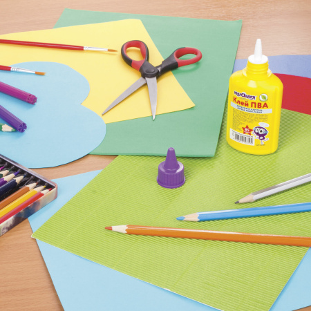 Клей ПВА ЮНЛАНДИЯ (бумага, картон, дерево), 85 г, 227381 - Клей ПВА