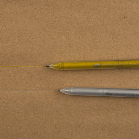 Набор ручек гелевых 0,5 мм "Сонет", 2 штуки (серебро, золото) - Гелевые ручки