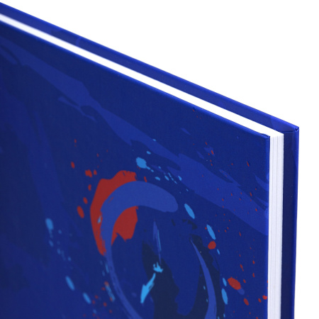 Блокнот А5 (134х206 мм), 80 л., твёрдый, клетка, выборочный лак, STAFF, "Часы", 114423 - Блокноты в книжном переплете