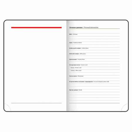 Ежедневник недатированный А5 (138х213 мм), BRAUBERG VISTA, под кожу, гибкий, 136 л., "Calligraphy", 112040 - Ежедневники с покрытием "под кожу и ткань"