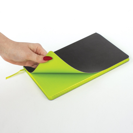 Блокнот А5 (148x218 мм), BRAUBERG "Metropolis Mix", под кожу, 80 л., клетка, черный, 111036 - Бизнес-блокноты и бизнес-тетради