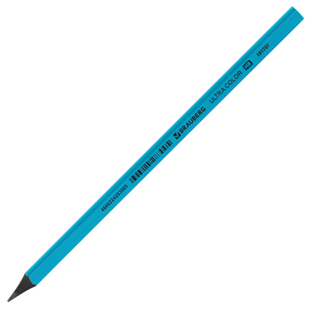Карандаш чернографитный BRAUBERG "ULTRA COLOR", 1 шт., HB, пластиковый, 181707 - Карандаши чернографитные