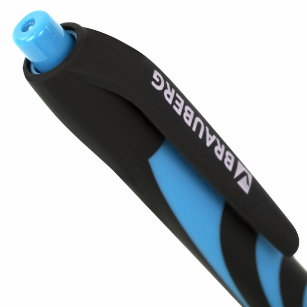 Ручка шариковая автоматическая BRAUBERG ULTRA-RT, СИНЯЯ, 0,7 мм, линия 0,35 мм, 143935 - Ручки шариковые автоматические