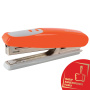 Степлер №10 BRAUBERG "Germanium", до 12 листов, с антистеплером, оранжевый, ГАРАНТИЯ 5 ЛЕТ, 226566 - Степлеры настольные