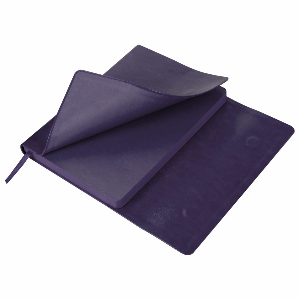 Ежедневник с магнитным клапаном недатированный, под кожу, А5, фиолетовый, BRAUBERG "Magnetic X", 113282 - Ежедневники с покрытием "под кожу и ткань"