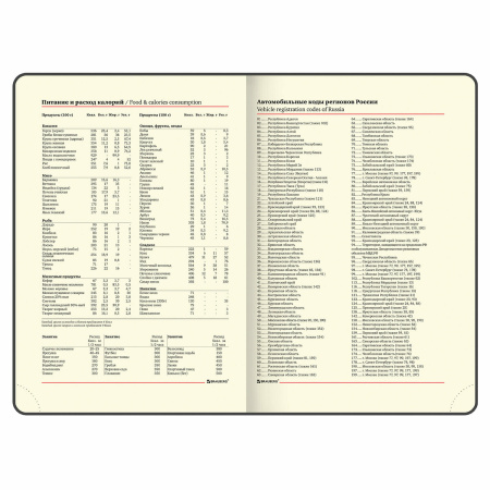 Ежедневник недатированный А5 (138х213 мм), BRAUBERG VISTA, под кожу, гибкий, 136 л., "Good old England", 112010 - Ежедневники с покрытием "под кожу и ткань"