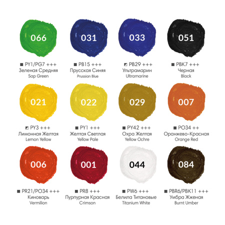 Гуашь художественная BRAUBERG ART CLASSIC, НАБОР 12 цветов в баночках по 40 мл, 191586 - Гуашь художественная в наборах