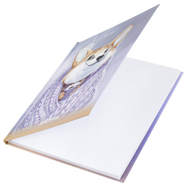 Дневник 1-11 класс 48 л., твердый, BRAUBERG, блестки, с подсказом, "Корги", 106607 - Дневники для младших классов