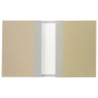 Папка архивная для переплета А4 (310х215 мм), 40 мм, без клапанов, переплетный картон/бумвинил - Папки архивные для переплета
