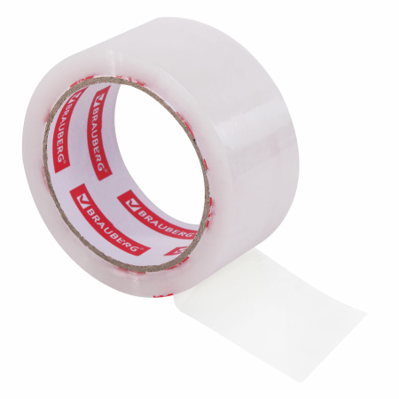 Клейкая лента упаковочная 48 мм х 66 м, прозрачная, толщина 45 микрон, 1 шт, BRAUBERG ORIGINAL - Клейкие ленты канцелярские