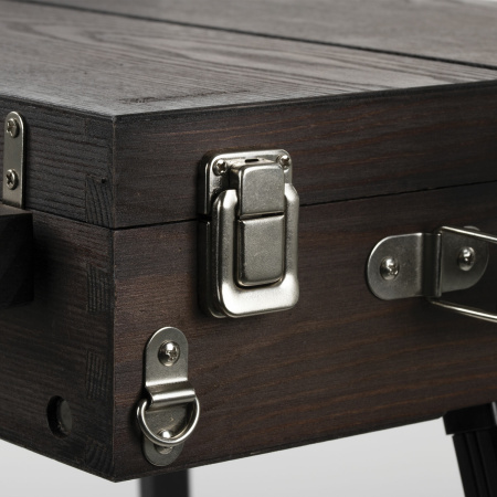 Этюдник-мольберт BRAUBERG ART PREMIERE, алюминиевые ножки, холст до 82 см, кофейный, 191757 - Этюдники