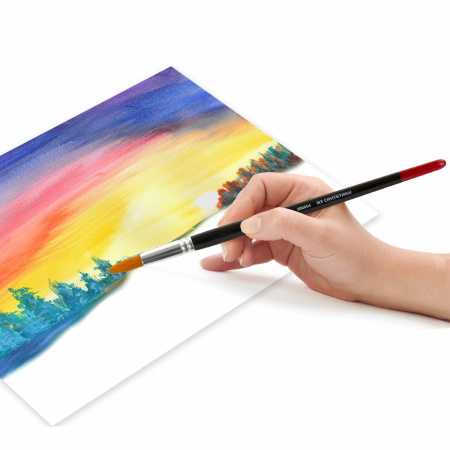 Кисть BRAUBERG синтетика, круглая, №9, 200854 - Кисти для рисования