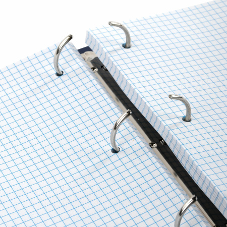 Тетрадь на кольцах БОЛЬШАЯ А4 (210х305 мм), 100 листов, твердый картон, клетка, BRAUBERG, Shade, 404102 - Тетради на кольцах и сменные блоки к ним