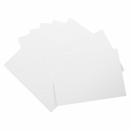 Картон белый А4 немелованный (матовый), 8 листов, ПИФАГОР, 200х283 мм, 127049 - Цветной и белый картон