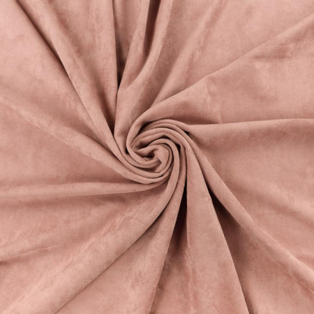 Двусторонняя (искусственная) замша цвет пыльно-пудровый, 30*70 см, плотность 330 гр