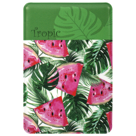 Обложка-карман для проездных документов, карт, пропусков "Tropic", 100х65 мм, ПВХ, фотопечать ассорти, STAFF, 237595 - Обложки для документов