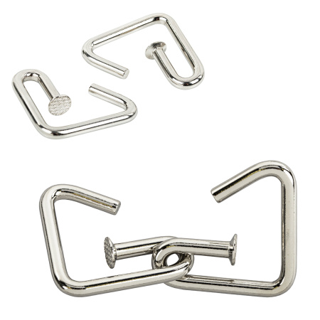 Головоломки металлические большие ЗОЛОТАЯ СКАЗКА, набор 6 штук, ГВОЗДИ, 664925 - Игрушки развивающие