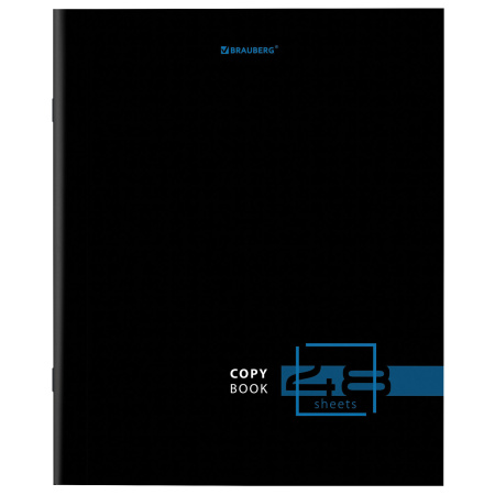Тетрадь А5 48 л. BRAUBERG скоба, линия, обложка картон, "Dark" (микс в спайке), 404383 - Тетради 40-48 листов
