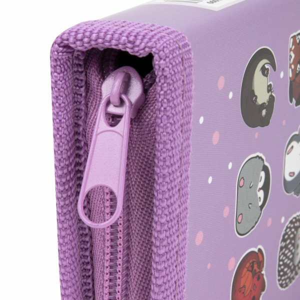 Пенал ПИФАГОР, 1 отделение, ламинированный картон, 19х9 см, "Animals", 271099 - Пеналы каркасные